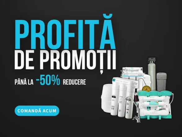 Promoție filtre de apă Aqua Healthy – reduceri până la 50%